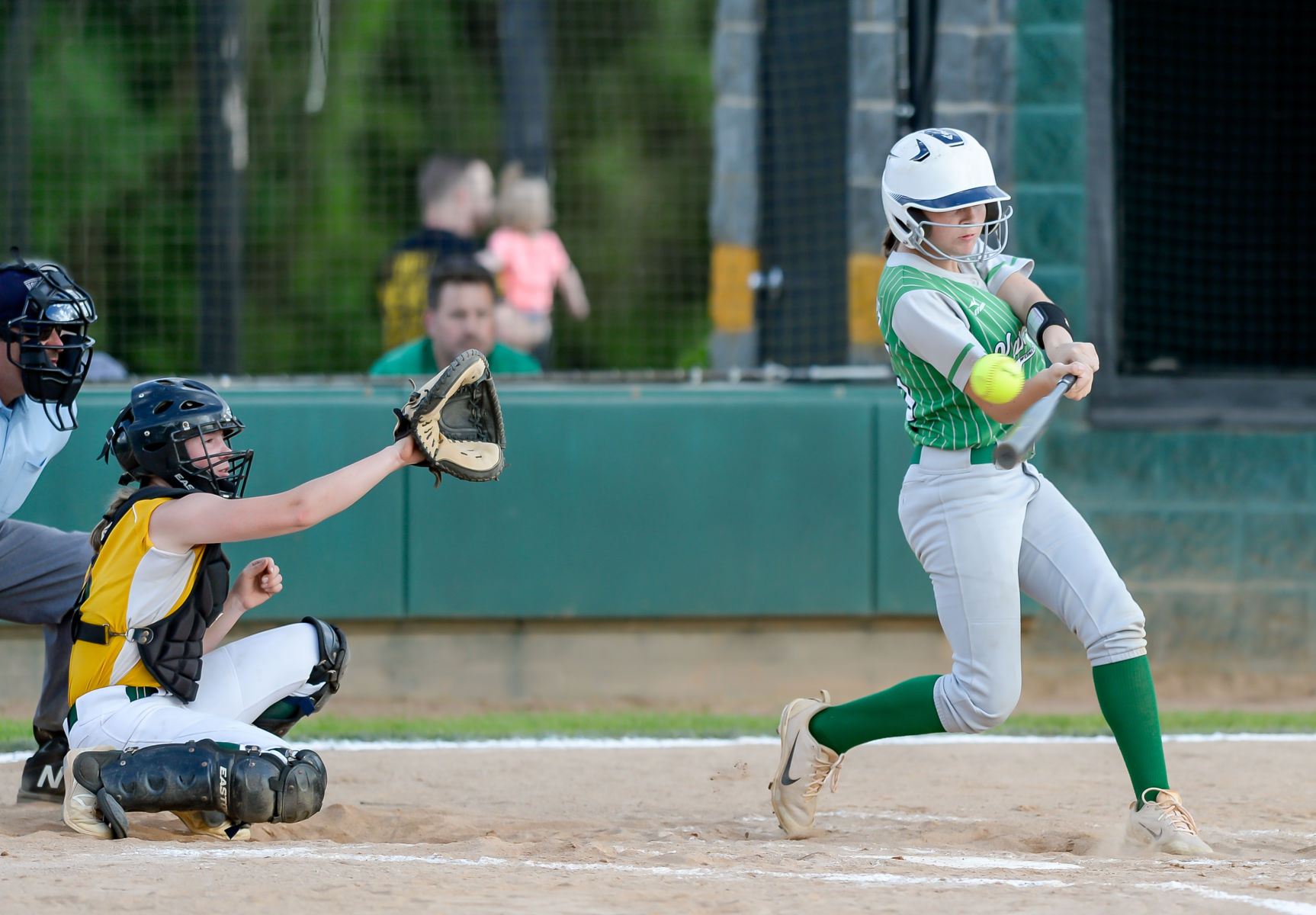Friday night softball action